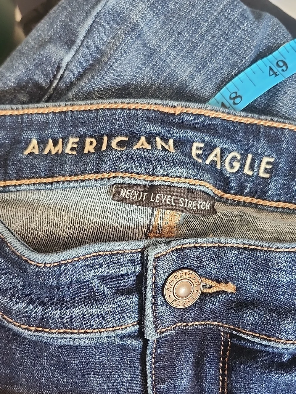 American Eagle Outfitters Super High Rise Flare Leg Jeans, 18 Short - Picture 4 of 11